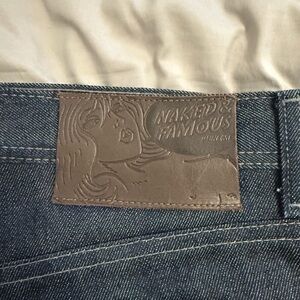 Naked & Famous Denim Dark Blue Jeans